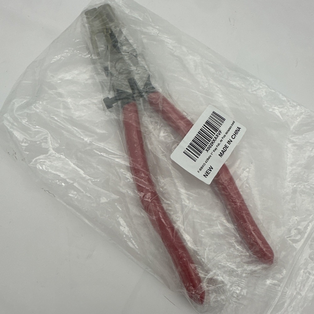 Red Key Fob Pliers Tool With Rubber Tips Adjustable For Glass Installation New